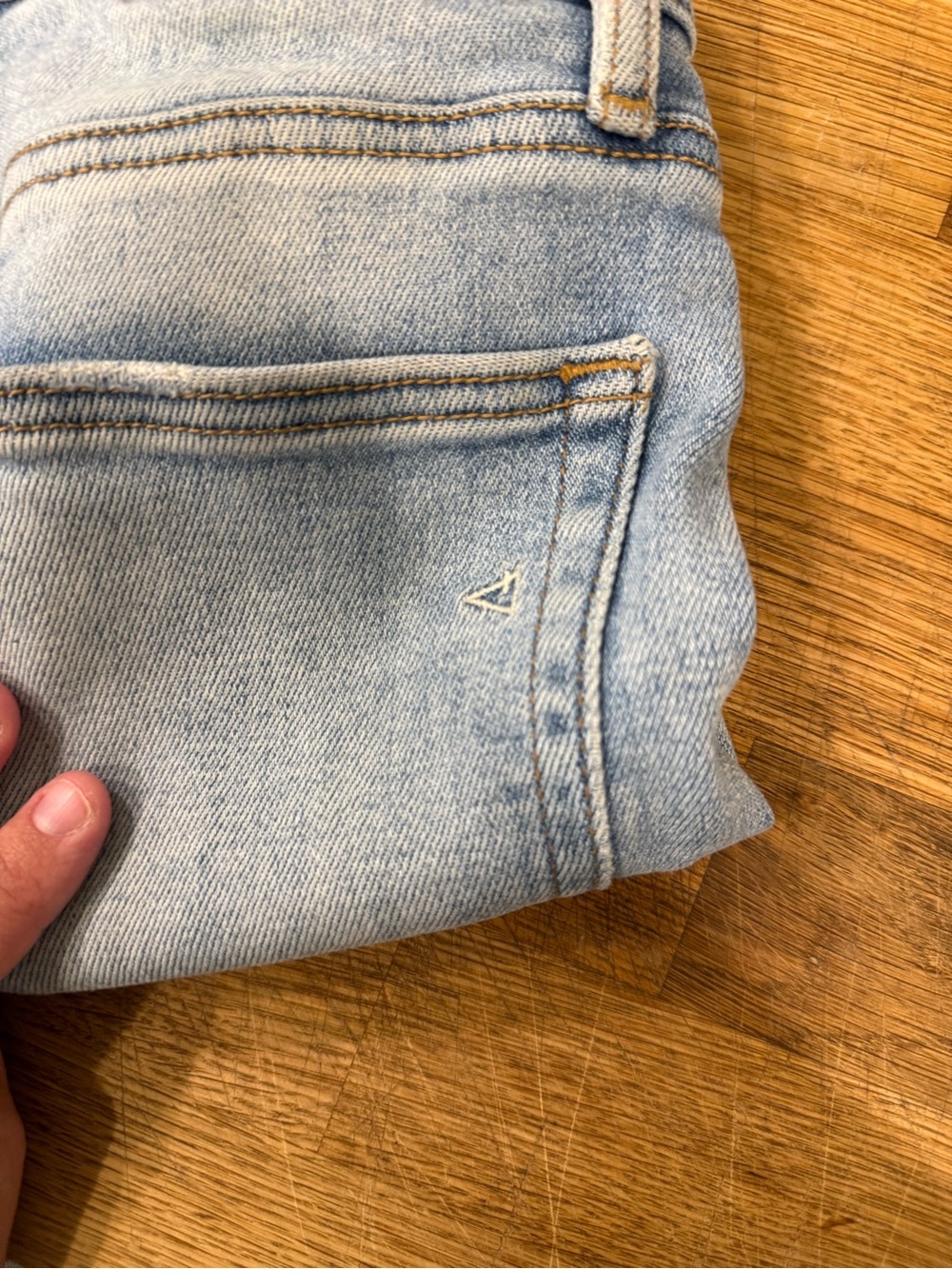 Hidden Light Wash Denim Cuffed Jeans - Picture 4 of 9